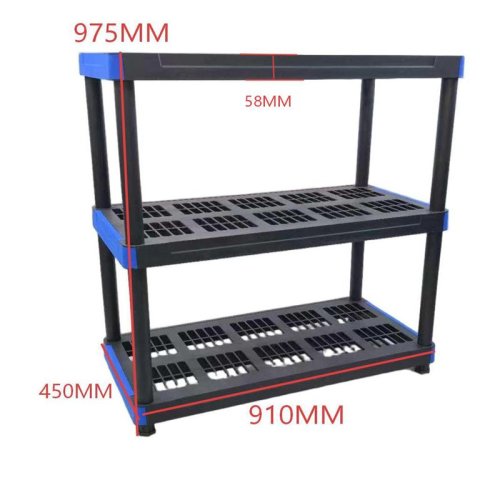 3 Tier Plastic Bathroom Storage Shelf 910*450 HR05-06A