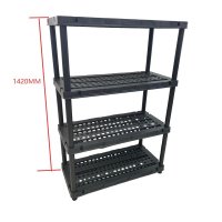 4 Tier Plastic Shelving Unit Manufacturer hr05-04b